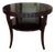 Barbara Barry for Baker Fluted Edge Side Table. Mahogany For Sale