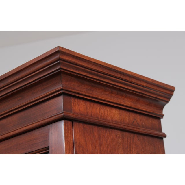 Henkel Harris Model 2365 Cherry 2 Piece Breakfront For Sale - Image 15 of 18