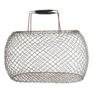1920s French Farmers Market Basket For Sale