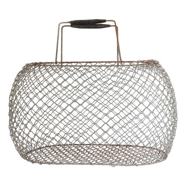 1920s French Farmers Market Basket For Sale