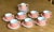 Contemporary 1970s Fitz and Floyd Rondelet Barbie Pink Peach Coffee & Dessert Set- 20 Pieces For Sale - Image 3 of 11
