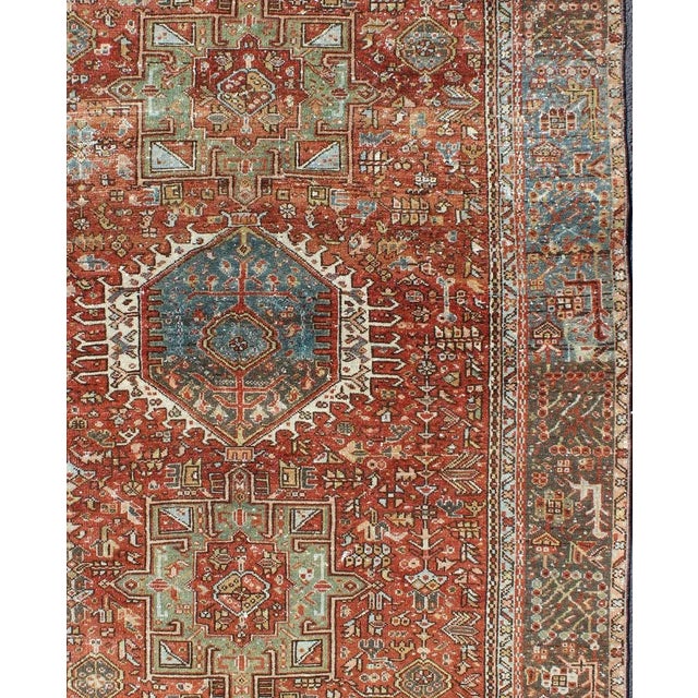 Karadjeh rug Antique Persian with Ornate and Intricate design of Medallions and geometric motifs, Keivan Woven Arts / rug...