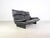 Vintage Italian 3-Seater Sofa in Black Leather, 1980s For Sale - Image 18 of 18