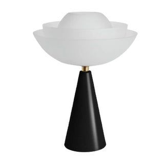 Lotus Table Lamp in Black by Serena Confalonieri for Mason Editions For Sale