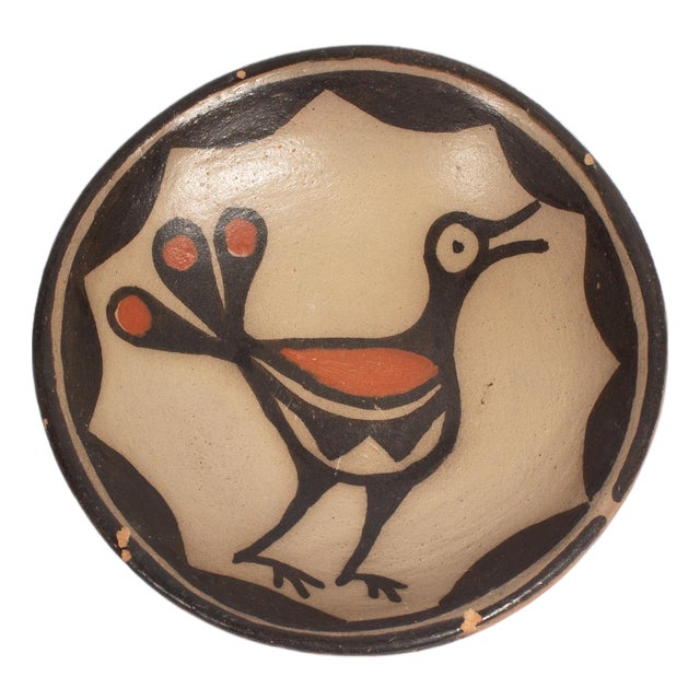 Signed Santo Domingo Pottery Bowl by Hilda Coriz For Sale