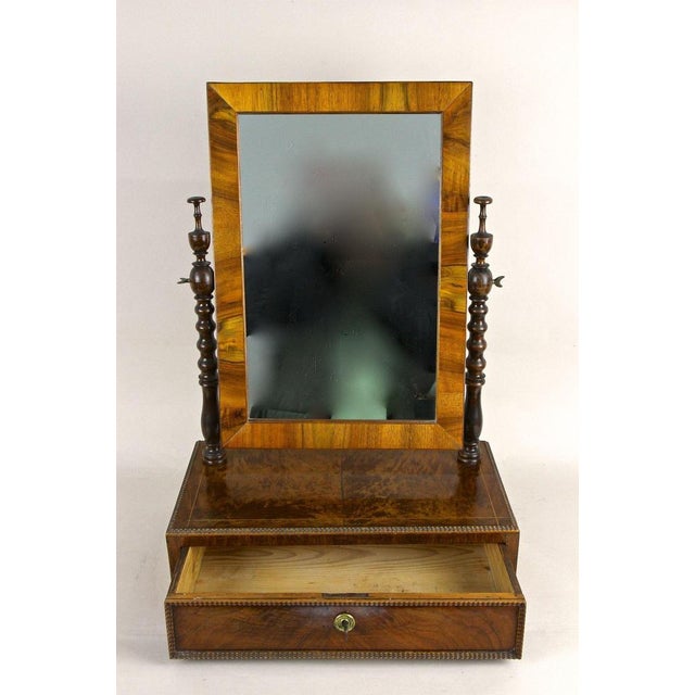 Biedermeier Table Top Vanity Table with Drawer, Austria, 1850s For Sale - Image 18 of 18