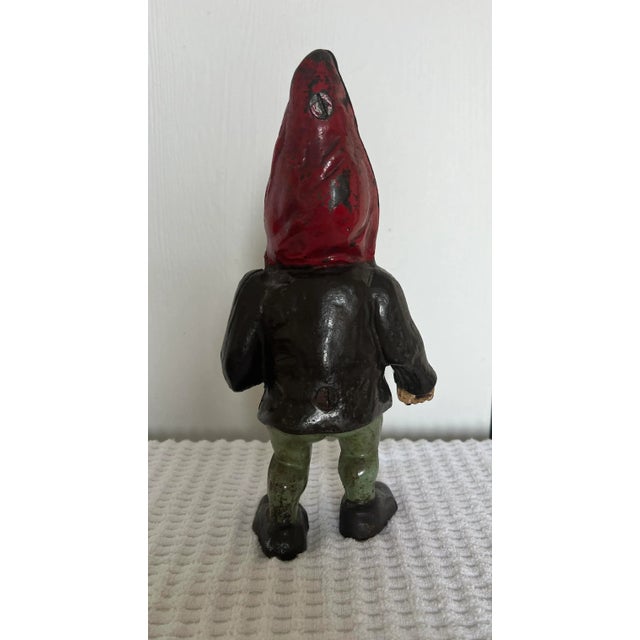 Late 20th Century Cast Iron Gnome For Sale - Image 4 of 8