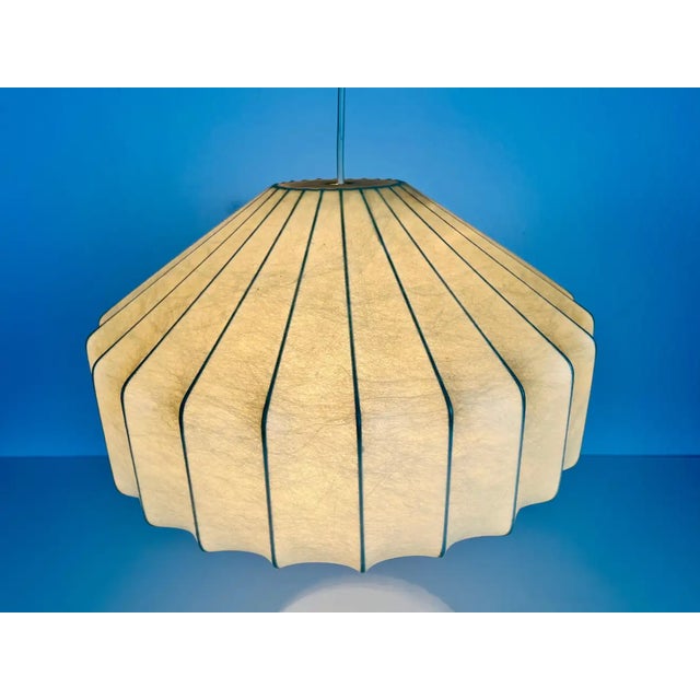 Mid-Century Cocoon Losange Pendant Light, 1960s, Italy For Sale - Image 10 of 13