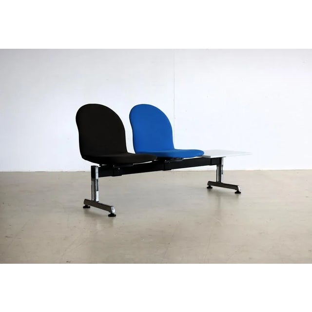 Vintage Waiting Room 2-Seater Sofa with Table, 1970s For Sale - Image 9 of 10