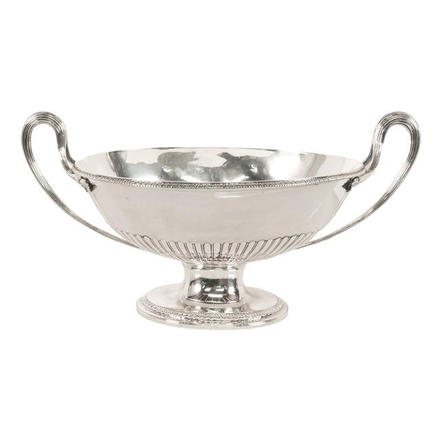Antique George III Sterling Silver Soup Tureen Cover Benjamin Laver London 1787 For Sale - Image 14 of 18