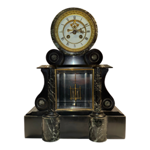 19th Century French Open Escapement Brocot Mantel Clock