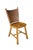 Four vintage Old Hickory Furniture Co. side chairs, circa 1930. This set perfectly exemplifies the rugged, handcrafted...