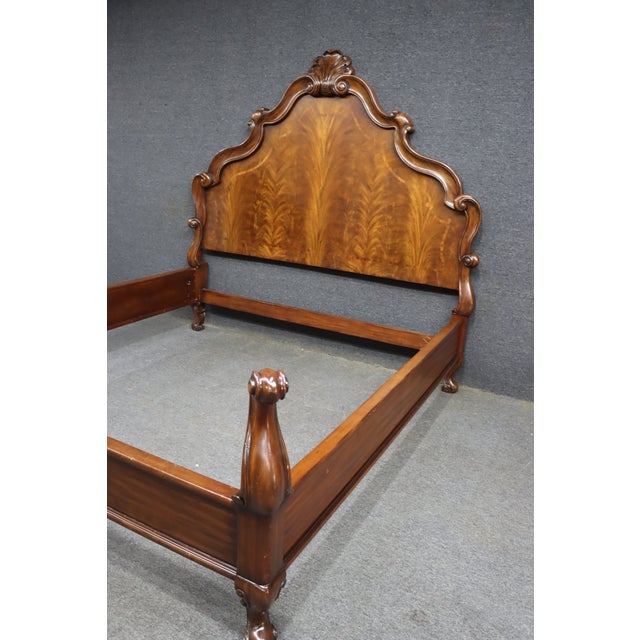 Thomasville Ernest Hemingway Collection Style Carved King Bed, Attributed For Sale - Image 13 of 13