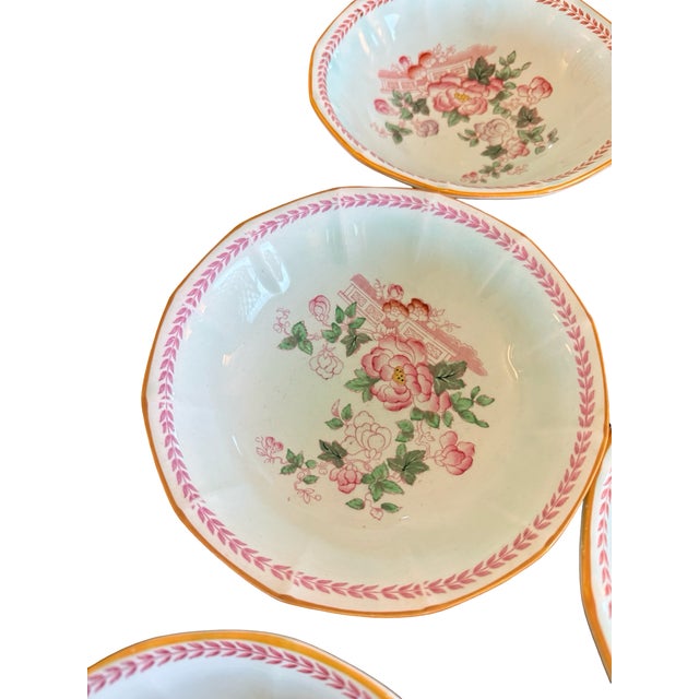 Vintage Adams Calyx Ware Metz 12-Sided Coupe Cereal Bowls - Set of 7 For Sale - Image 11 of 12