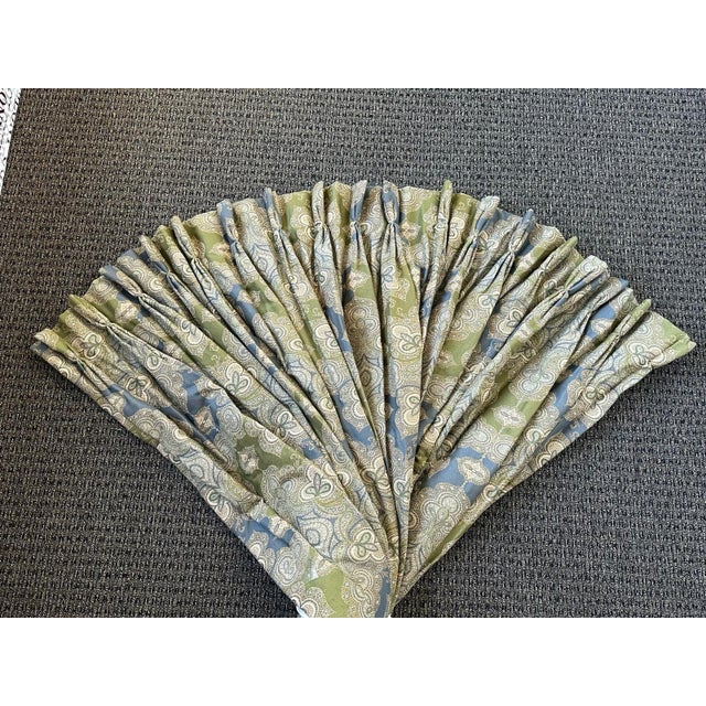 American Brunschwig and Fils Wool Paisley Traversing Side Panels For Sale - Image 3 of 8