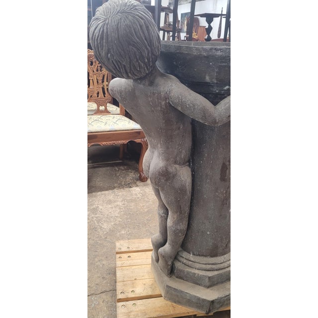 Art Deco Bronze Vintage Bird Bath After Edith Barretto Stevens For Sale - Image 3 of 13
