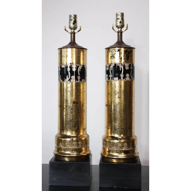Metal Italian Mid-Century Modern Table Lamps - A Pair For Sale - Image 7 of 9