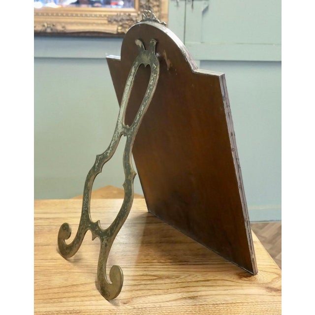 Metal Large French Art Deco Silver Vanity Mirror, 1920s For Sale - Image 7 of 8