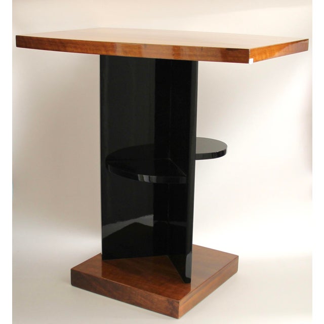 1930s French Art Deco Cubist Side Table, 1930s For Sale - Image 5 of 11