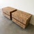 Brown Pair of Mid Century Modern Cork Nightstands Vintage 1970s Bedside Tables For Sale - Image 8 of 10