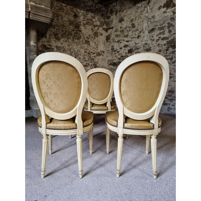 Vintage French Louis XVI Style Dining Chairs, 1920s, Set of 8 For Sale - Image 18 of 18