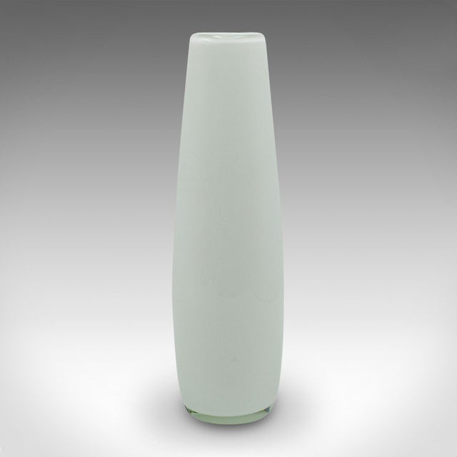 1960's Vintage Flower Vase French,Art Glass For Sale - Image 4 of 8