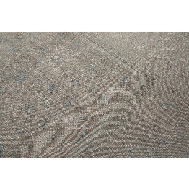 Textile Mid 20th Century Oversized Tabriz Rug – Soft Neutral Palette & Faded Tribal Detailing -9' 6'' X 11' 7'' For Sale - Image 7 of 10