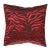 Modern Tigre Pillow, Red & Black For Sale - Image 3 of 3