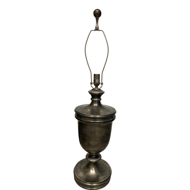 A refined pair of classical decorative table lamps by visual comfort, designed by e. F. Chapman in an elegant urn...