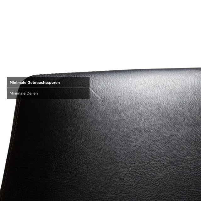 Leather Stool in Brown from Ewald Schillig For Sale - Image 5 of 11