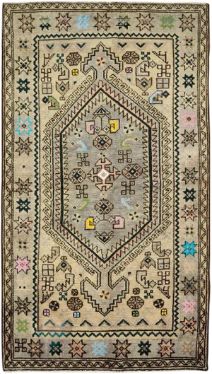 Vintage Persian Malayer Rug – Size: 2' 9" X 4' 11"