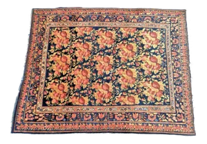 Vintage Persian Bijar Rug. 4'10"x 6'2"