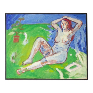 Oil on Canvas of a Female Figure by Abbott Pattison For Sale