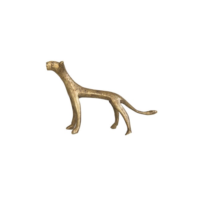 Vintage African Bronze Cheetah For Sale In New York - Image 6 of 6