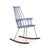 Kartell Comeback Rocking Chair in Wood and Blue Plastic by Patricia Urquiola for Kartell For Sale - Image 4 of 16
