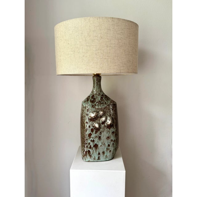 Very impressive danish studio Pottery stoneware table lamp / lamp foot. creator unknown, could be Sejer denmark. This...