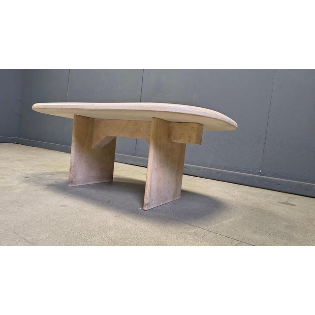 Vintage Italian Travertine Coffee Table, 1970s, Set of 6 For Sale - Image 4 of 14
