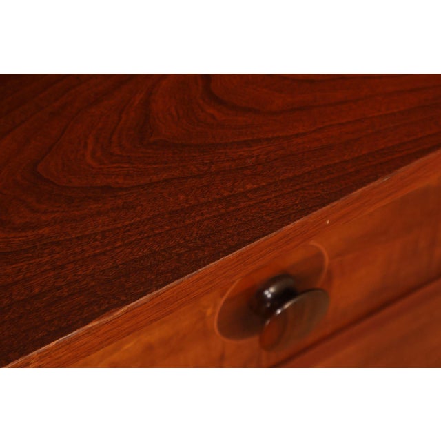 Brown Stickley Mission Collection Harvey Ellis Cherry Three Drawer Nightstands For Sale - Image 8 of 18