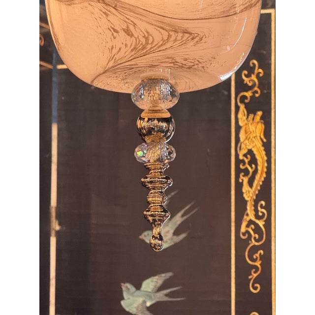 Murano Swirl Glass Lanterns For Sale In Dallas - Image 6 of 6