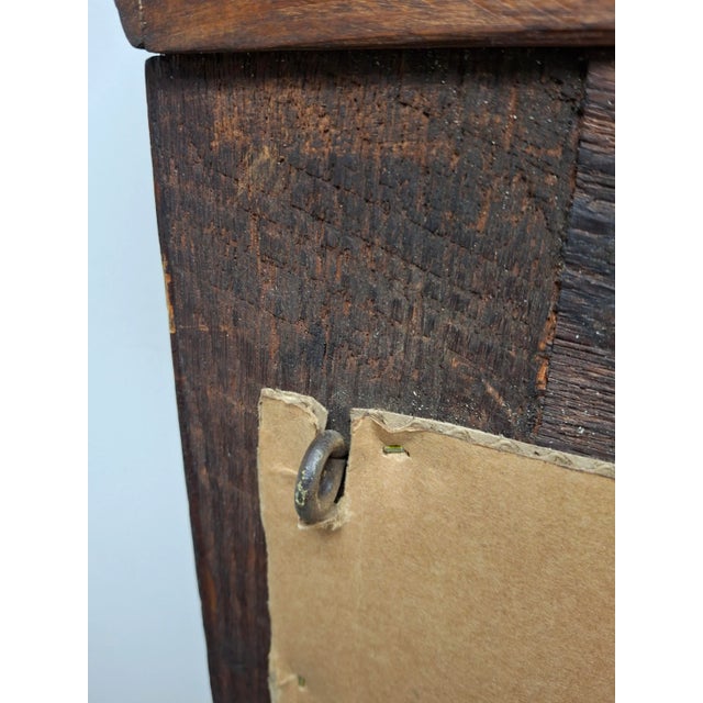 19th Century Eastlake Carved Oak Wall Mirror For Sale - Image 10 of 11