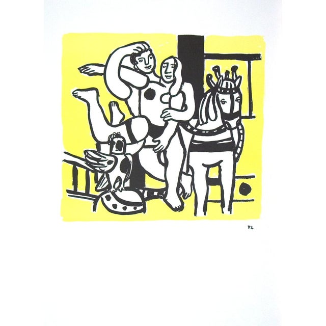 Artist: Fernand Leger Title: Le Jeu (The Game) Year: 1986 Signed: No Medium: Lithograph Paper Size: 30 x 22 inches ( 76 x...