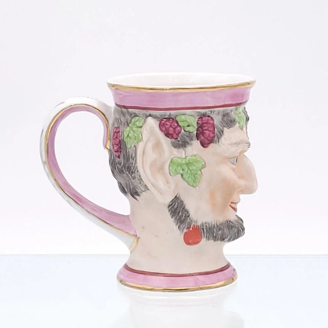 Baroque Bacchus English Porcelain Cup With Various Glazes Circa 1840. For Sale - Image 3 of 12