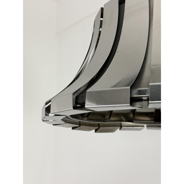 Steel Pendants by Elio Martinelli for Martinelli Luce, 1990s, Set of 2 For Sale - Image 6 of 13