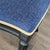 Elegant 5-Piece Dining Set With Glass Table and Blue Upholstered Chairs For Sale - Image 11 of 16