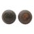 Antique Dark Bronze Egg & Dart Interior Door Knobs For Sale