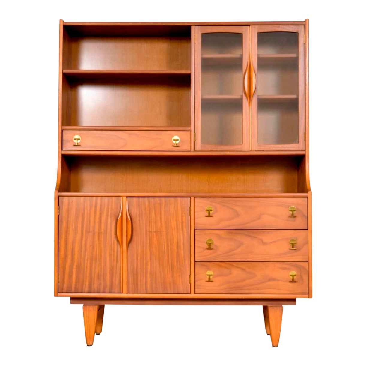 Mid Century Stanley China Hutch Chairish
