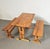 Scandinavian Modern Pinewood Benches and Dining Table, 1970s, Set of 3 For Sale - Image 15 of 18