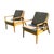 Thos. Moser Signed Pair of Thos. Moser White Oak & Leather ‘Fahmida’ Lounge Chairs | Mid-Century Modern For Sale - Image 4 of 7