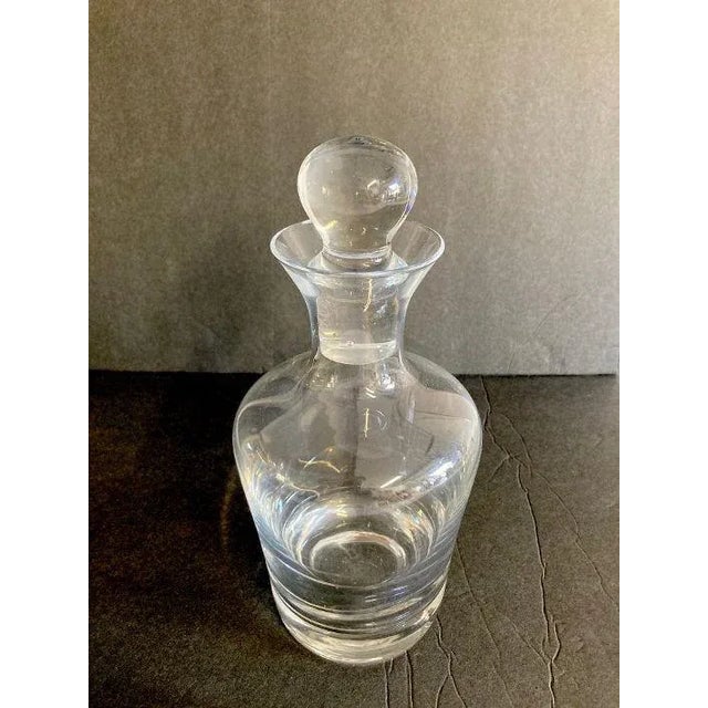 1970s Mid-Century Clear Crystal Decanter For Sale In New York - Image 6 of 7