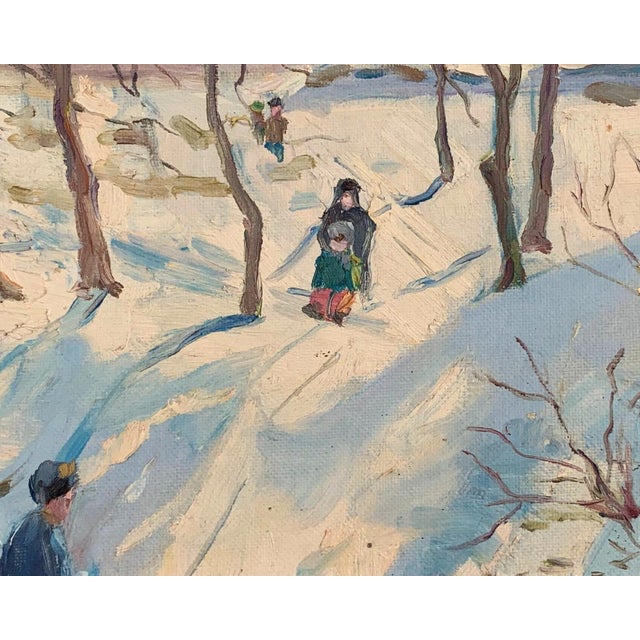 Soviet Child Portrait, Original Oil Painting, Ukrainian Artist 39-48 For Sale - Image 4 of 6
